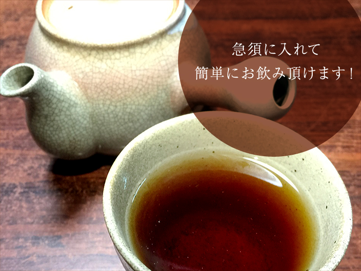 急須に入れて簡単にお飲み頂けます!
